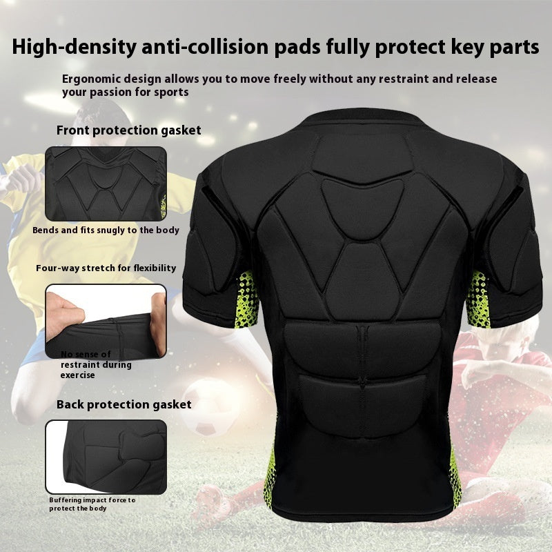 Protective Sweatshirt Chest Protector Sports Short Sleeve Football Ice Hockey Clothing