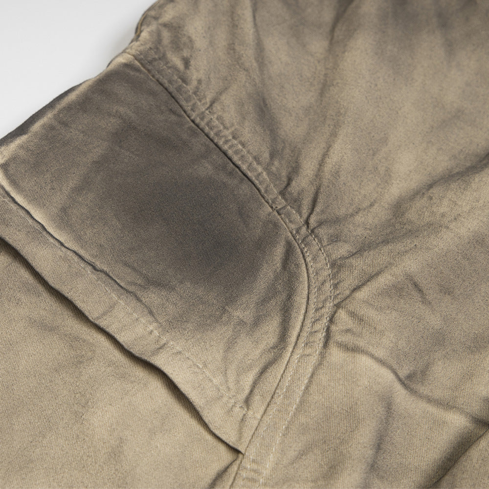 Gradient Tie-dye Dirty Tooling Straight-leg Trousers