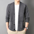 Korean Style Trendy Business Casual Autumn And Winter New Men's Outerwear Corduroy Sweater Coat