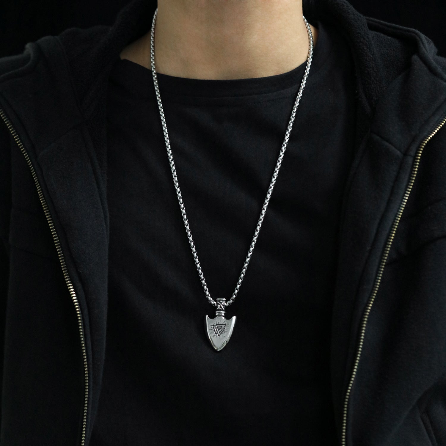 Personality Titanium Steel Hip Hop Necklace Men