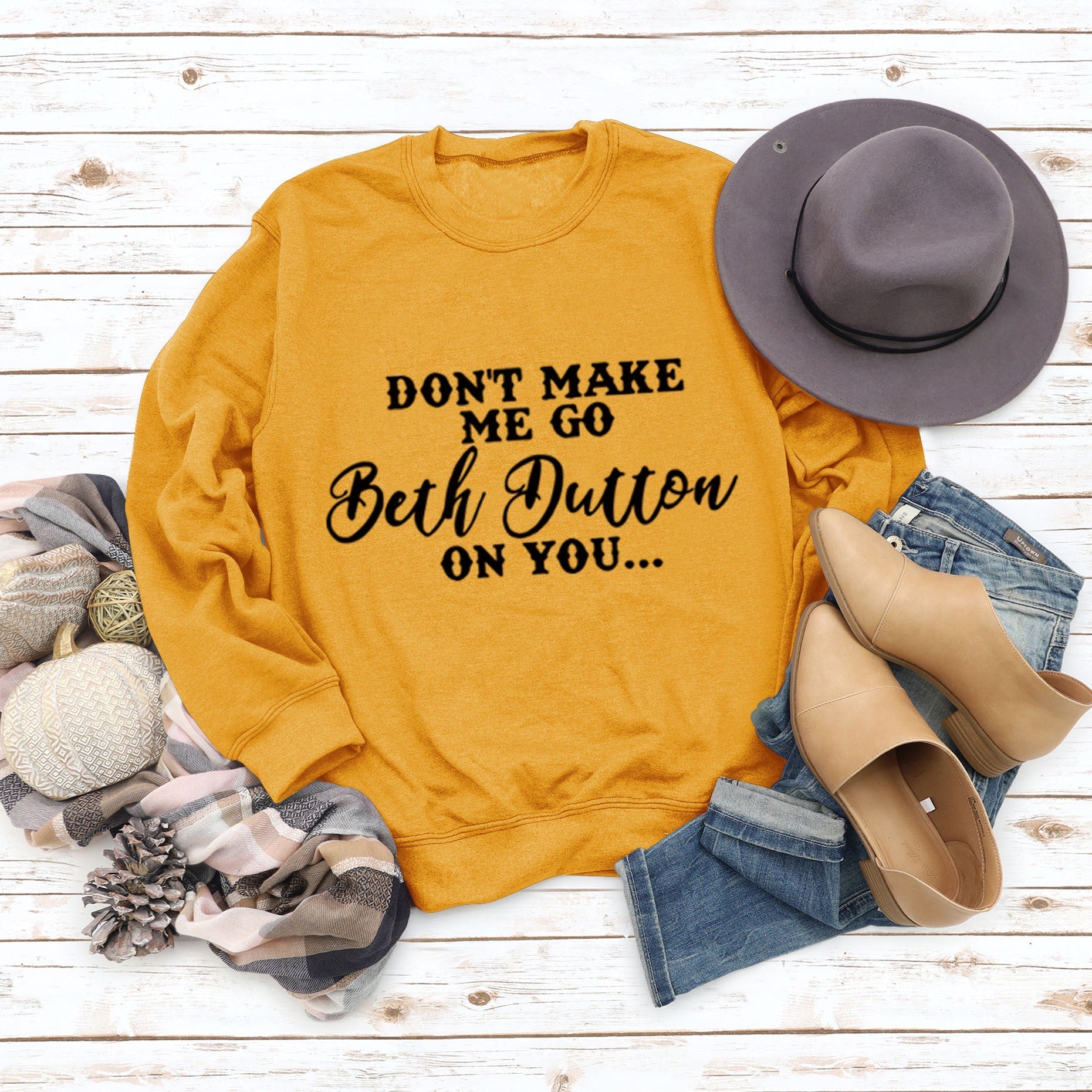 DON'T MAKE ME GO Simple Pullover Top Long Sleeve Printed European And American Loose Sweater
