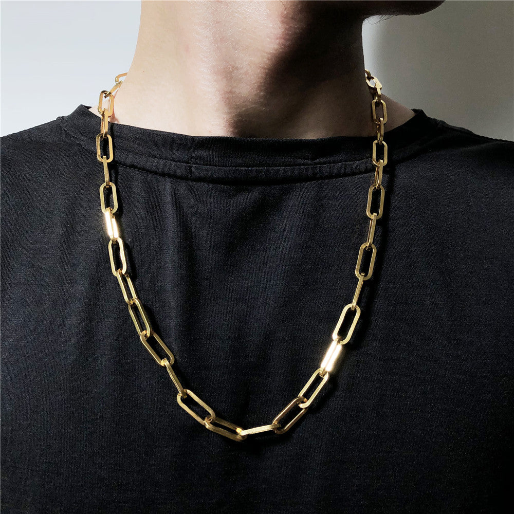 Titanium Steel Men Hip Hop Cold Wind Necklace