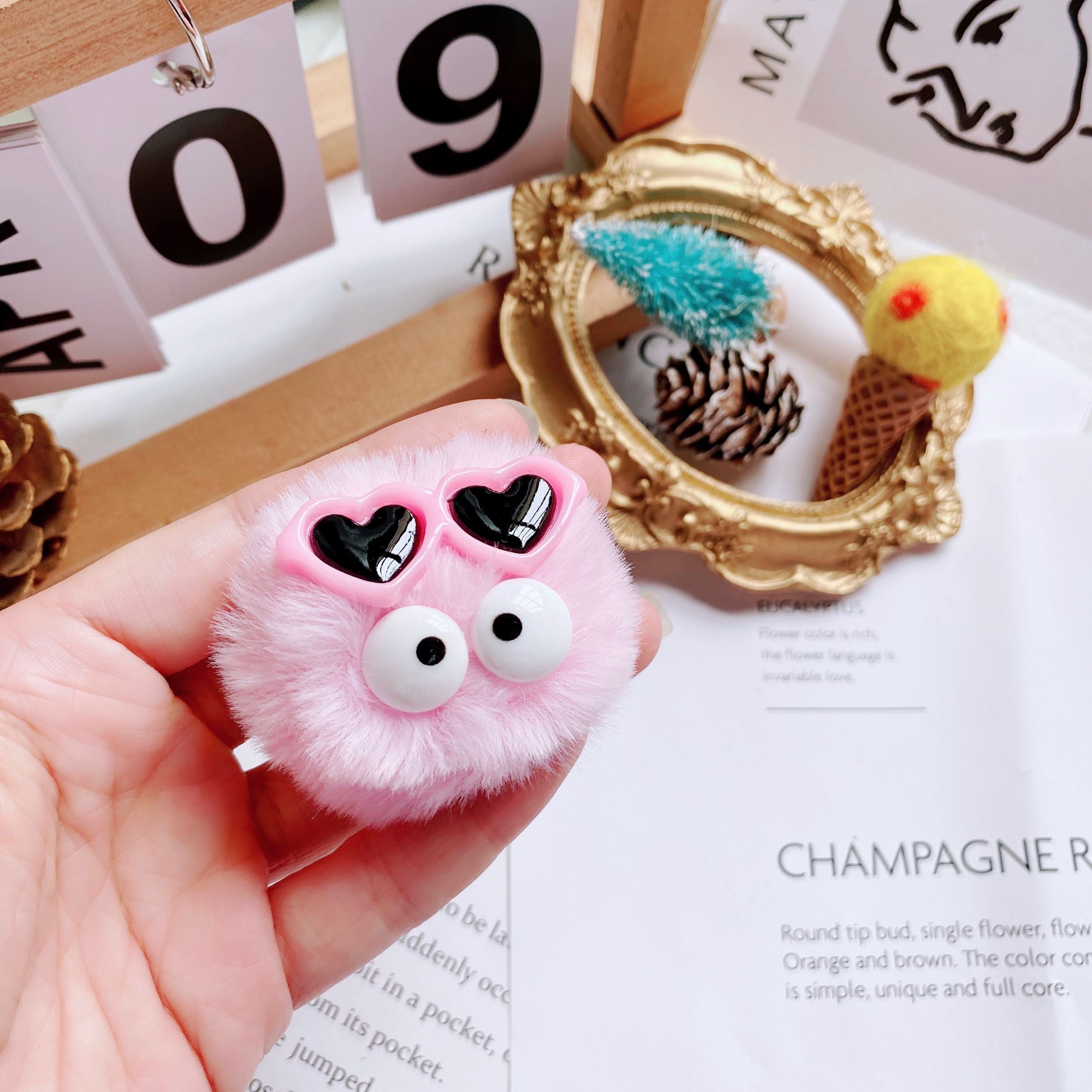 Shoe Buckle Sunglasses Color Wool Ball