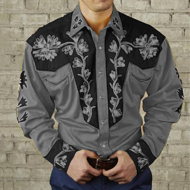 3D Digital Printing Fashion Trendy Long-sleeve Shirt