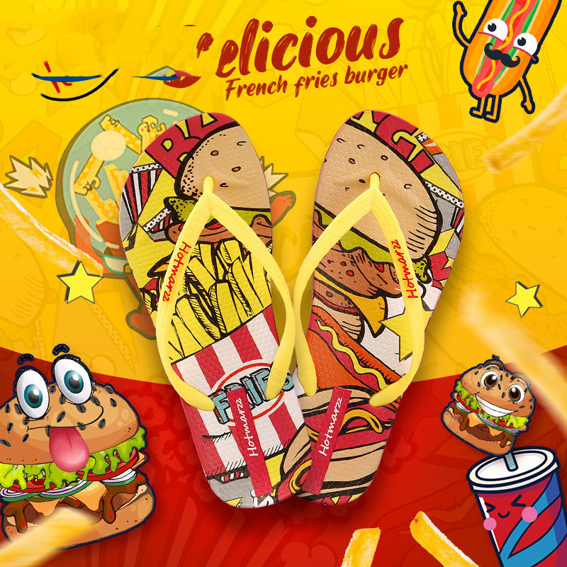 Boys And Girls Flip Flops Clip Non-slip Slippers Summer Cute Cartoon