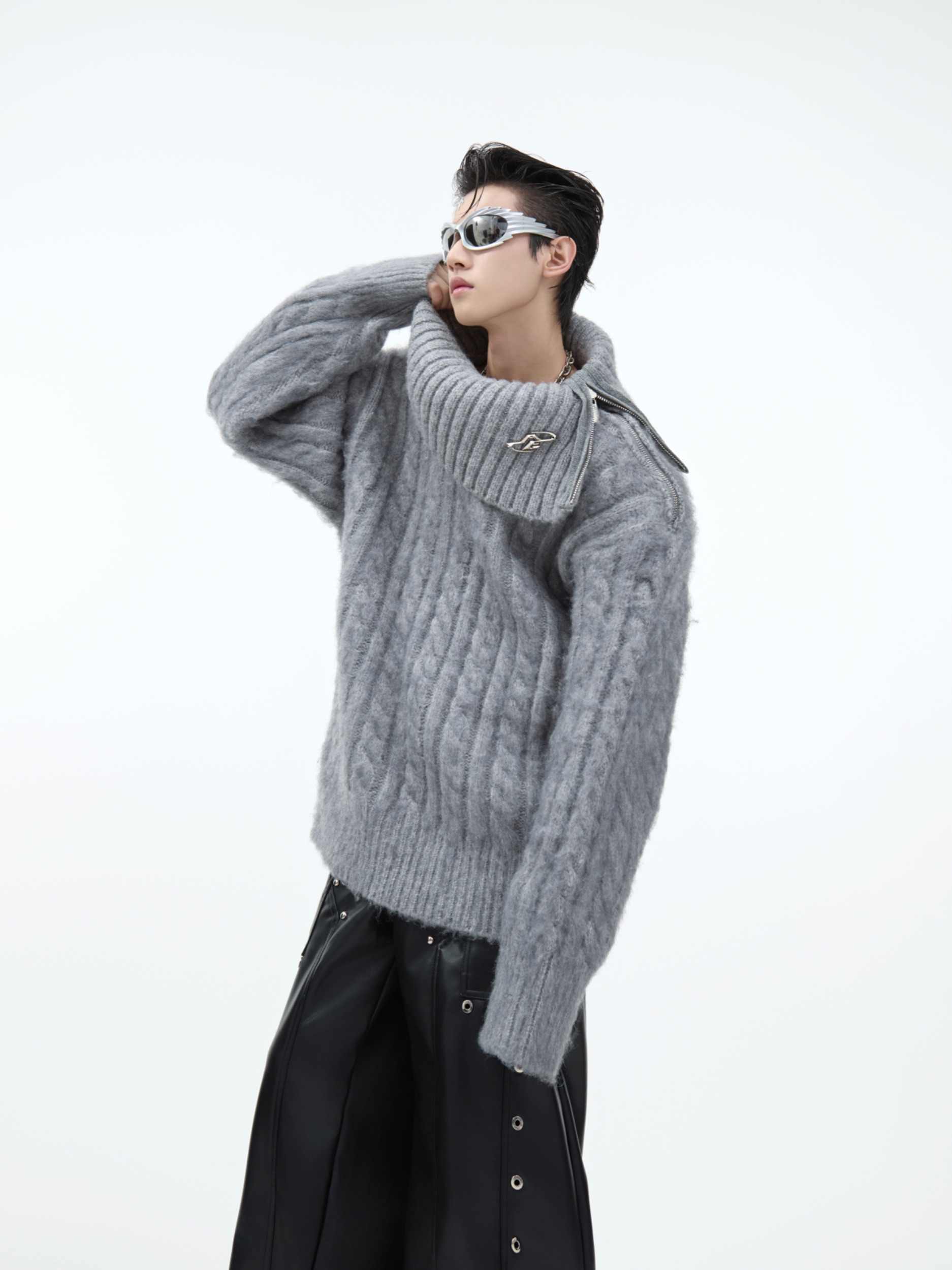 Advanced Loose Plush Knitted Sweater Top