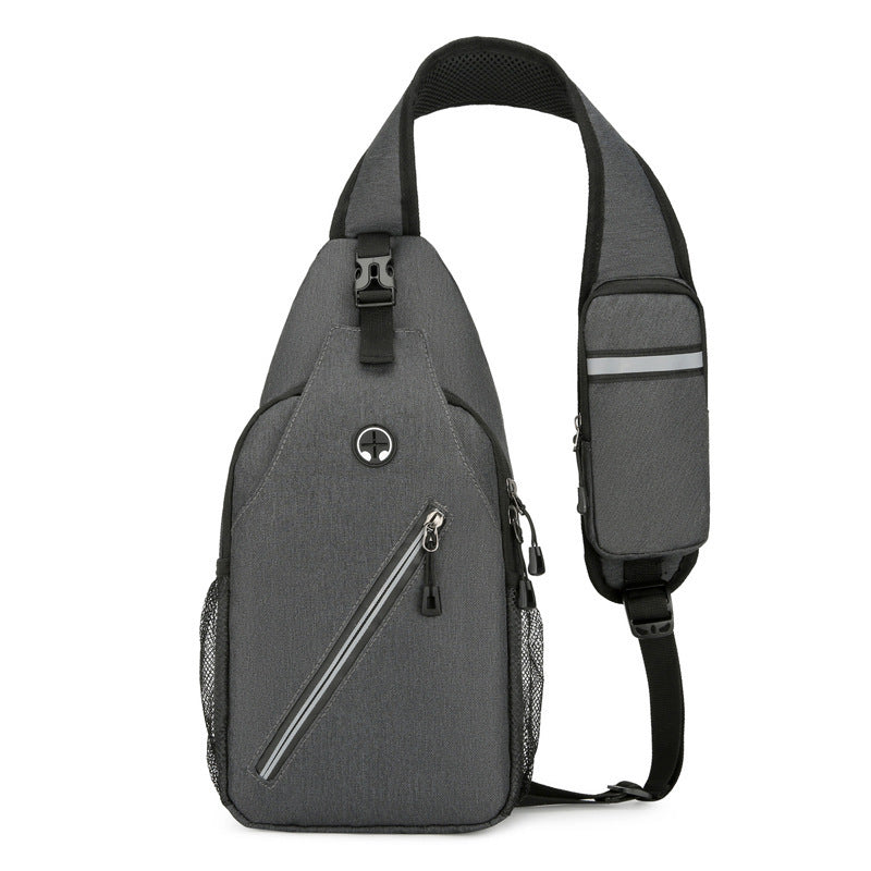 Multifunctional Men's Shoulder Crossbody Bag Male Hard-Wearing Canvas Shoulder Messenger Bags Chest Bag