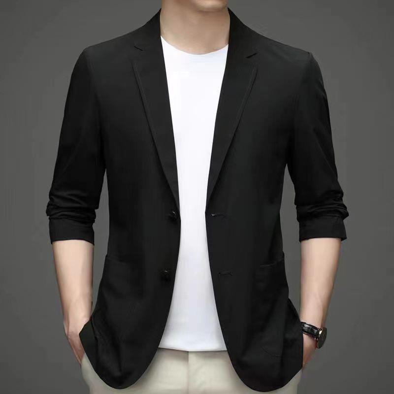 Thin Solid Color Men's And Women's Casual Small Suit Korean-style Business Single Western Sun-proof Suit Jacket