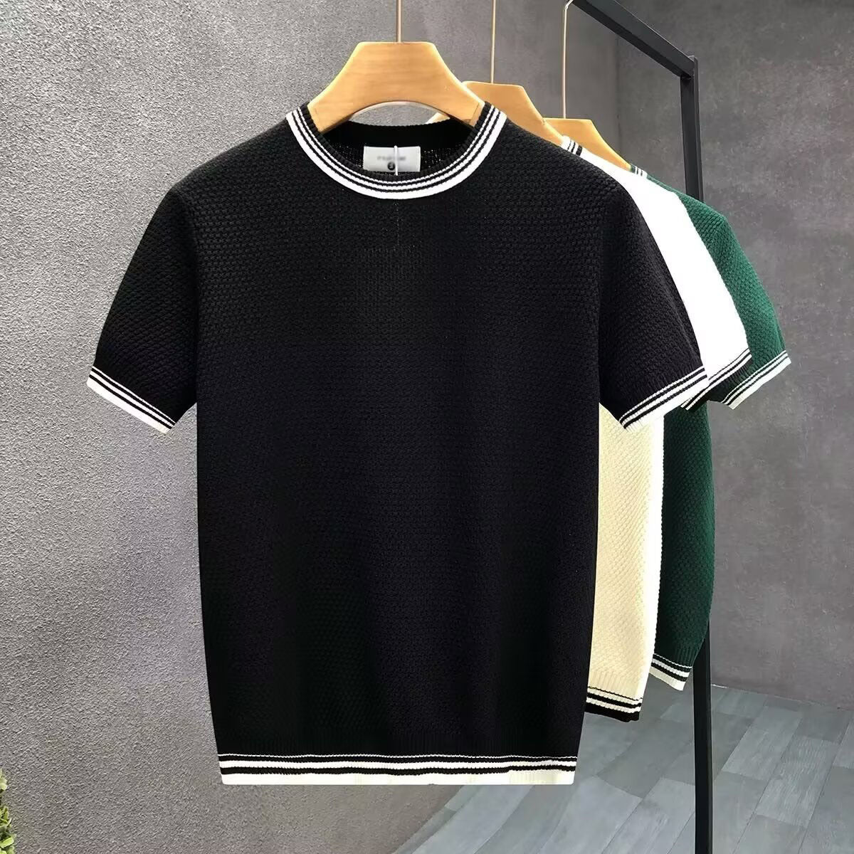 Men's Slim Fit Stretch Crew Neck T-shirt