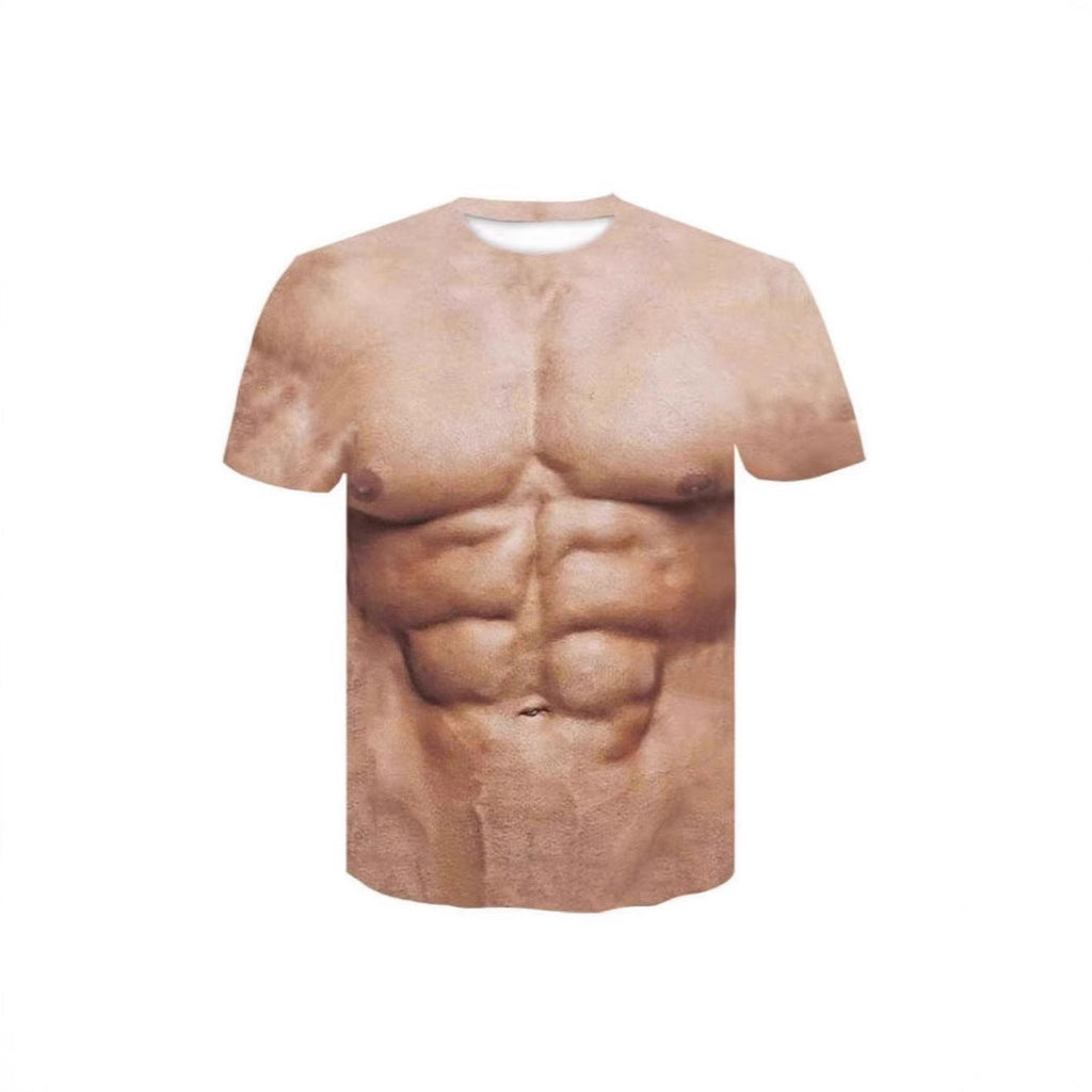 3d Digital Printing Short Sleeve Comfortable T-shirt For Men