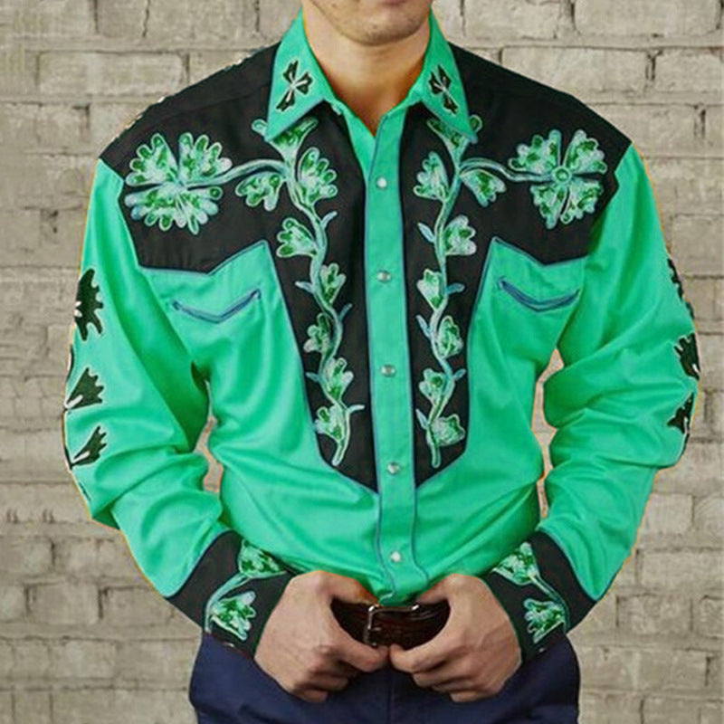 3D Digital Printing Fashion Trendy Long-sleeve Shirt