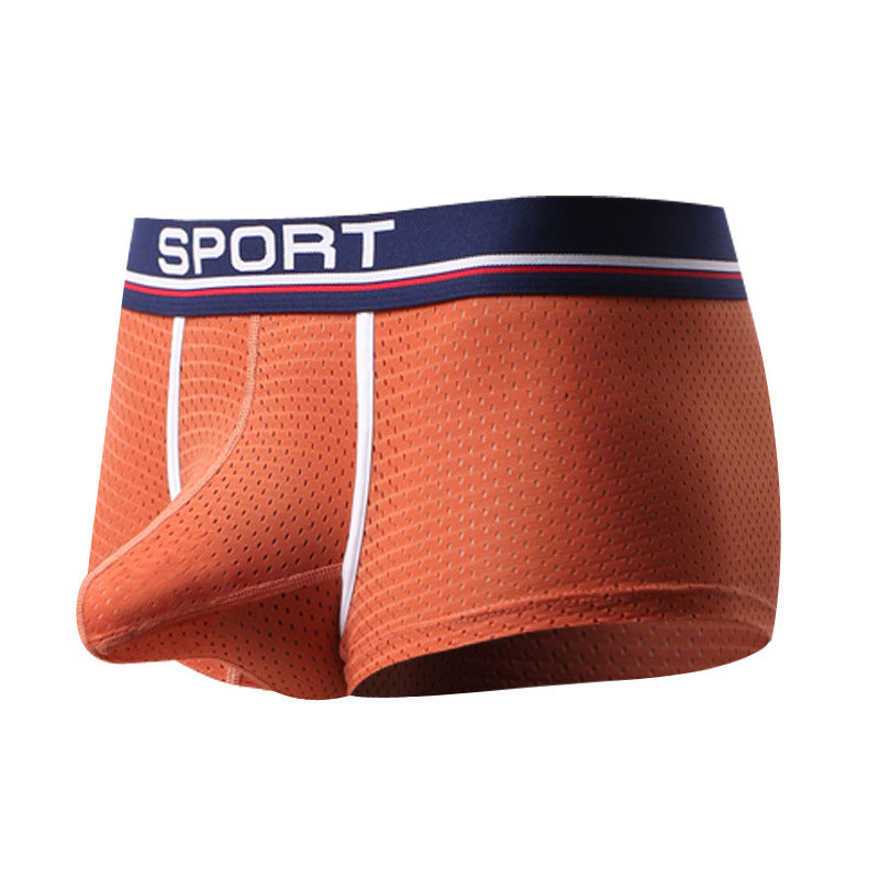 Bullet-type Separated Trunk Underwear Ice Silk Net Yarn Trendy Breathable Boxers Boys' Shorts