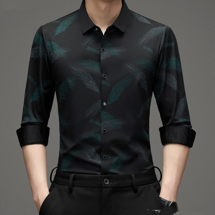 Long Sleeve black Shirt Men