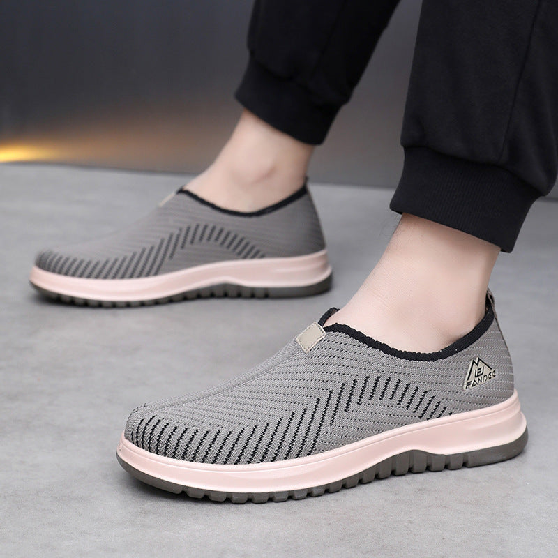 Breathable Soft Bottom Lightweight And Wear-resistant Leisure Sports All-match Slip-on Men's Thin Shoes