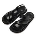 Men's Fashion Casual Outdoor Driving Dual-purpose Leather Beach Sandals