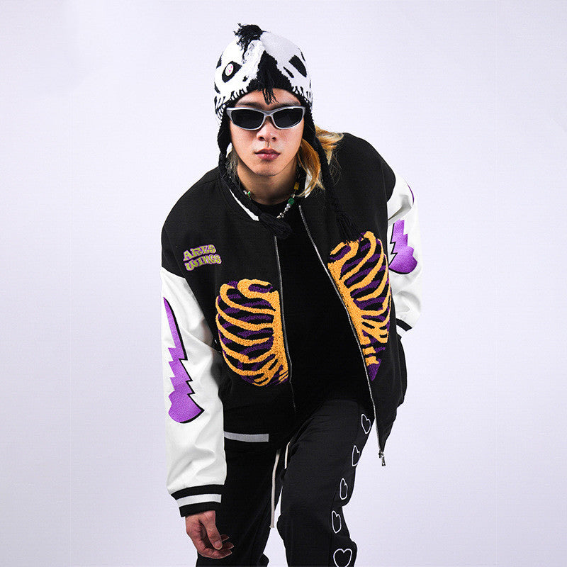 American High Street Retro Baseball Uniform Casual Loose