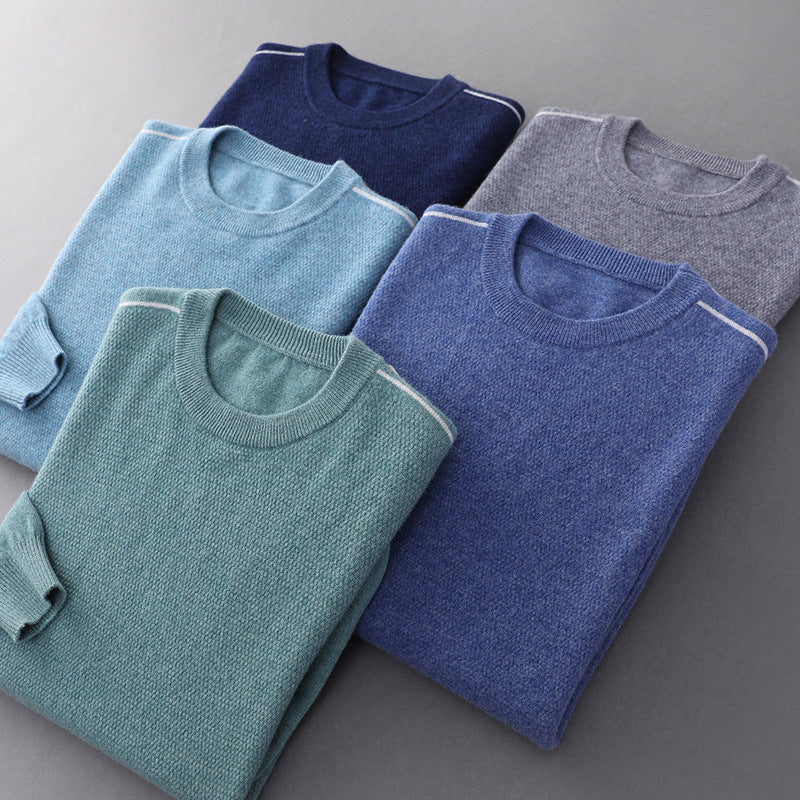 Men's Contrasting Color Fashion Casual Cardigan sweater