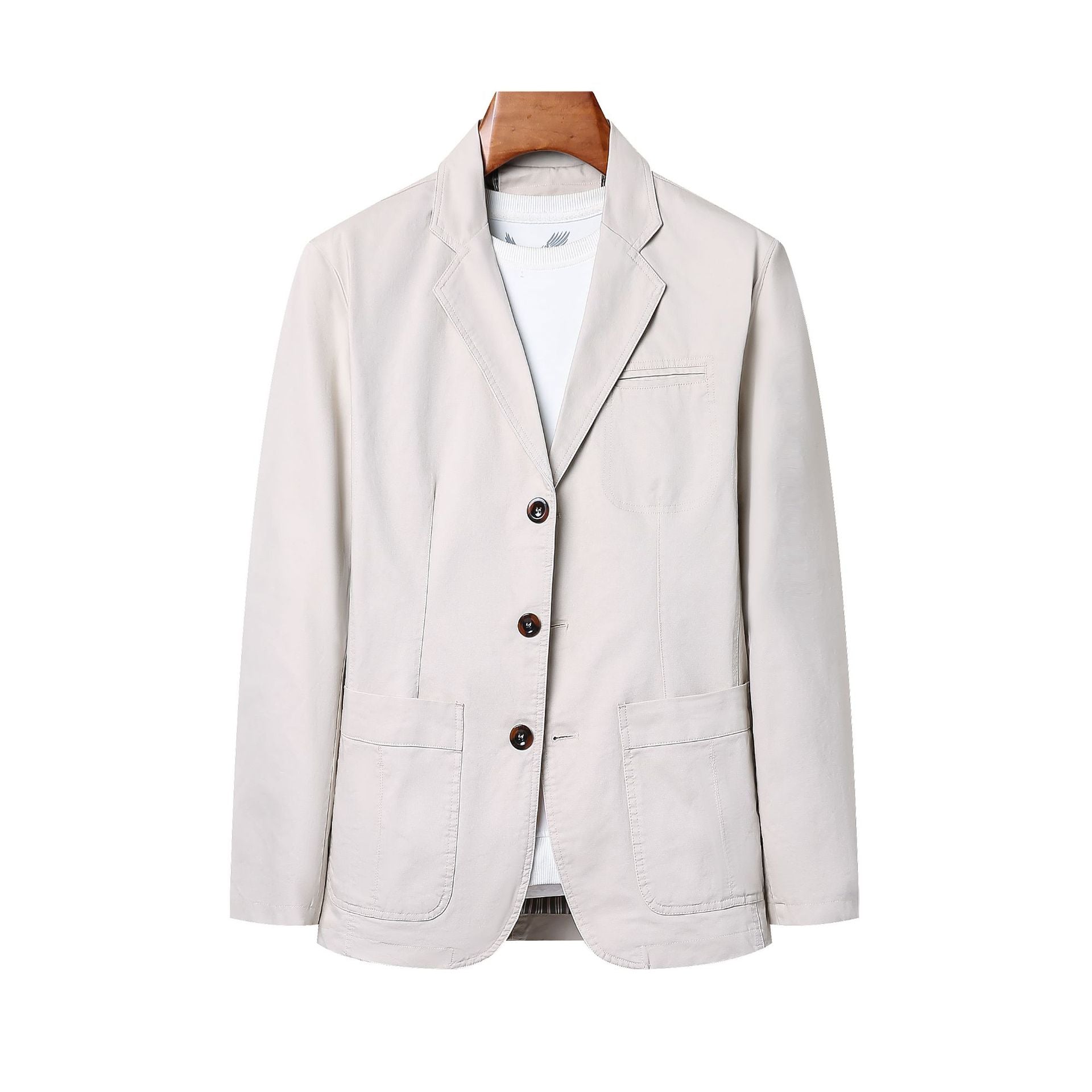 Loose Plus Size Suit Pure Cotton Washed Single-breasted Casual Jacket