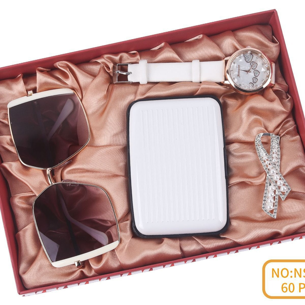 Watch Sunglasses Wallet Keychain Gift Set