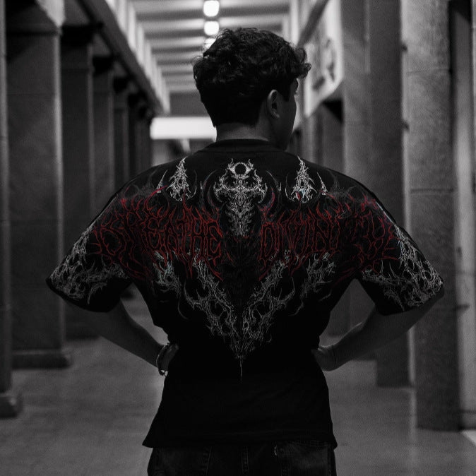 American Printed Sports Fitness Cotton Short Sleeve