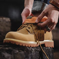 Autumn New Style Martin Boots High-top Rhubarb Boots British Style Tooling Men's Shoes