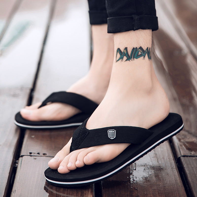 Summer Korean Style Tide Slippers Non-slip Flops Large Size Platform Sandals And Slippers Outdoor Beach Shoes