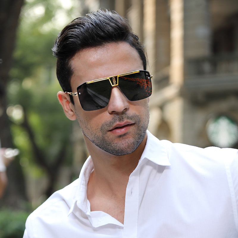 New Big Frame Sunglasses Men